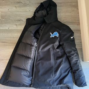 Nike Detroit Lions Team Down Fill Parka Size M